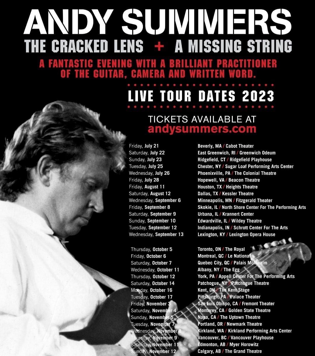 The Cracked Lens + A Missing String | An evening with Andy Summers